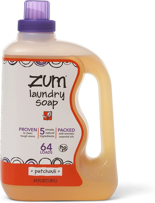 Zum Clean Laundry Soap - Patchouli - 64 Fl Oz (Pack of 1)